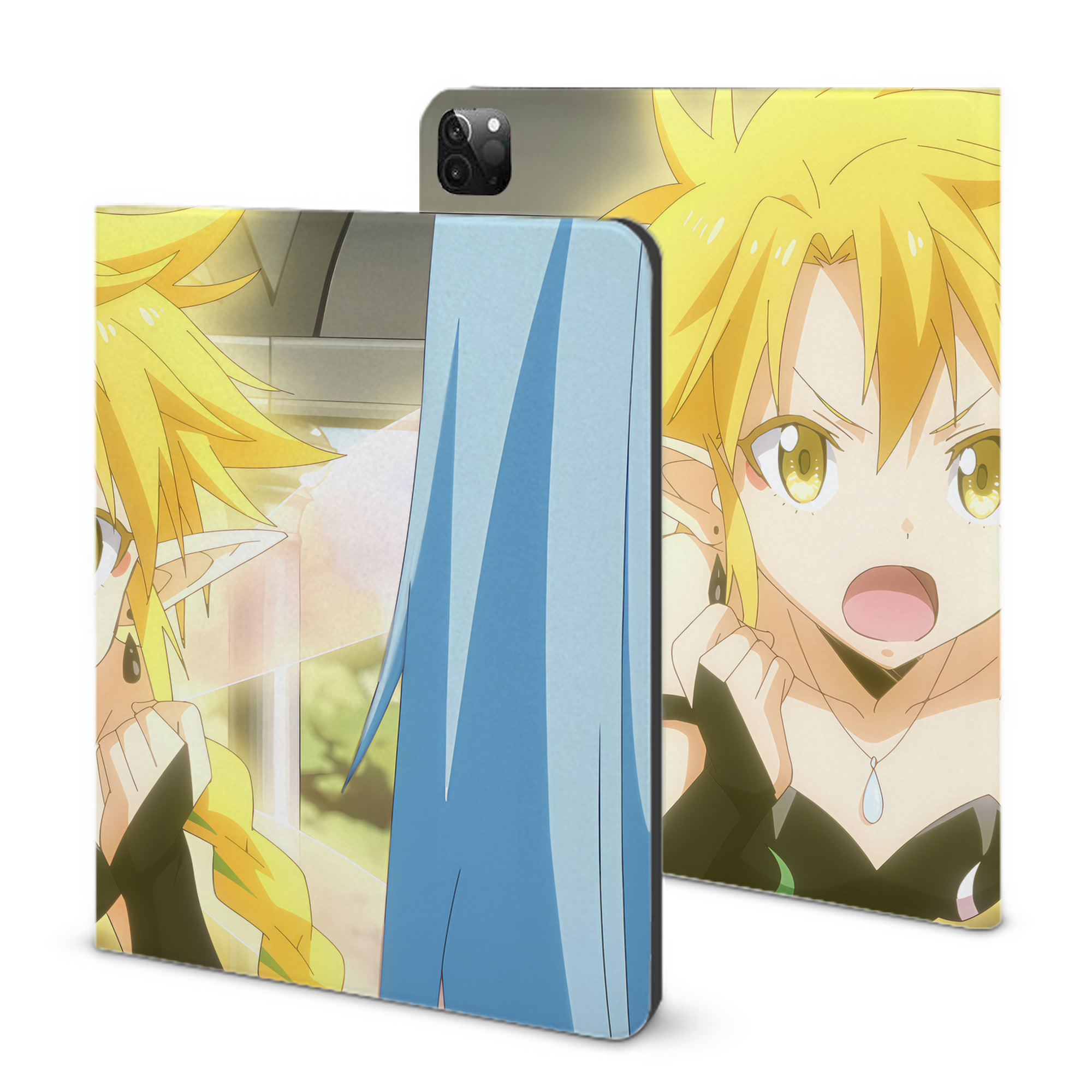 （画像用） 転スラ Regarding Reincarnated to Slime IPadケース ペンホルダー付き ブックスタイルデザイン